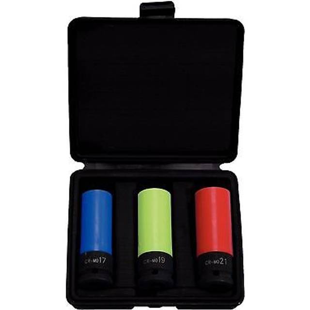 Wheel bolt impact socket set WT3147
