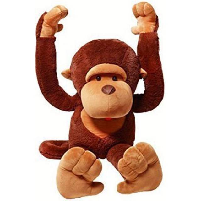 YunNasi Large Stuffed Monkey Giant Monkey Stuffed Animal Big Stuffed Gorilla Plush Toy for Kids and Girlfriends (31.5 Inches)