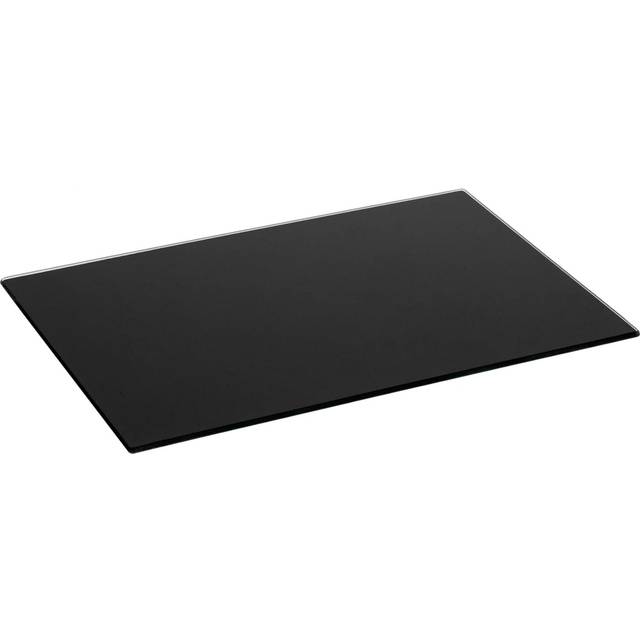 Harbour Housewares Glass Kitchen Chopping Board - 40 X 30Cm - Black, Black