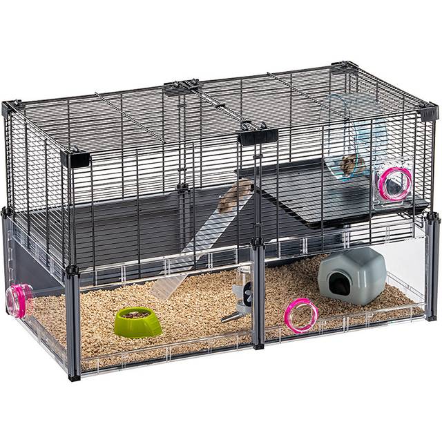Ferplast Hamsterbur Multipla Hamster Black - 72,5x37,5x42 cm