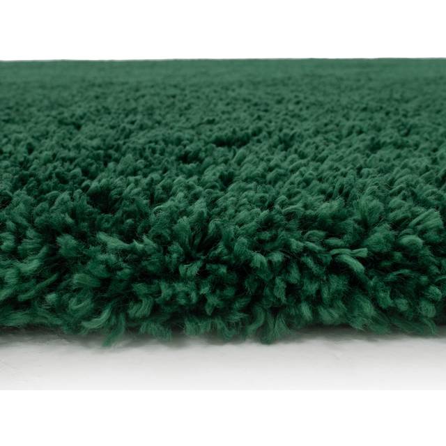 Super Soft Luxury Dark Green Shaggy Rug - Aspen - 60cm x 110cm