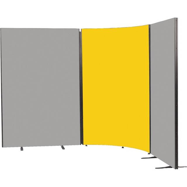 Wood Partition - Yellow (122.5cm H x 113.1cm W x 3cm D)