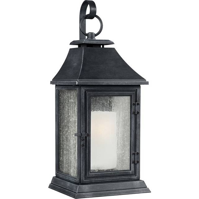 Tillinger Outdoor Wall Lantern - Dark Weathered Zinc (41.9cm H x 18.4cm W x 17.8cm D)