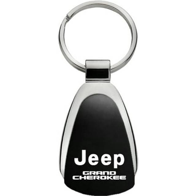 Au-Tomotive Gold, INC. Jeep Grand Cherokee Black Tear Drop Key Chain