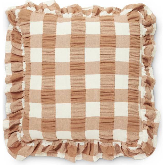 Boel&Jan - Kullavik Kuddfodral 45x45 Cm /roströd - Off-White