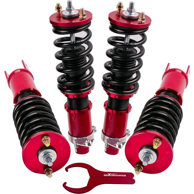 Compatible for Honda Civic 1989-2000 Height Adjustable Coilover Suspension Kit Lowering Kit