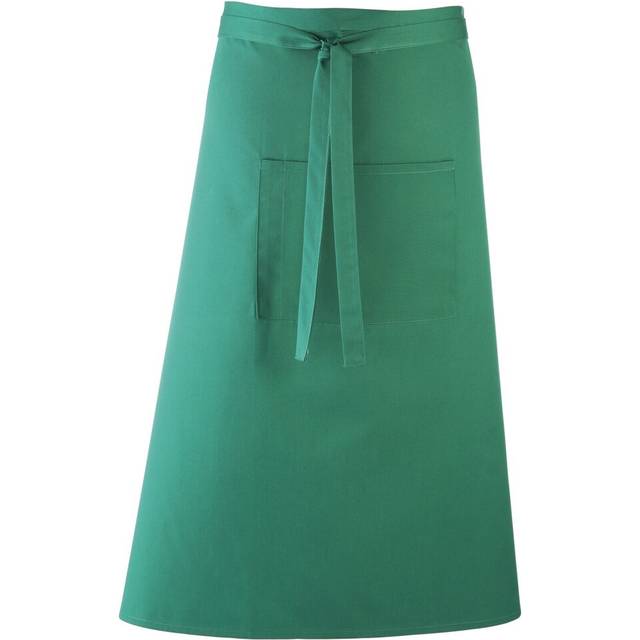 (One Size, Emerald) Premier Unisex Colours Bar Apron / Workwear (Long Continental Style)