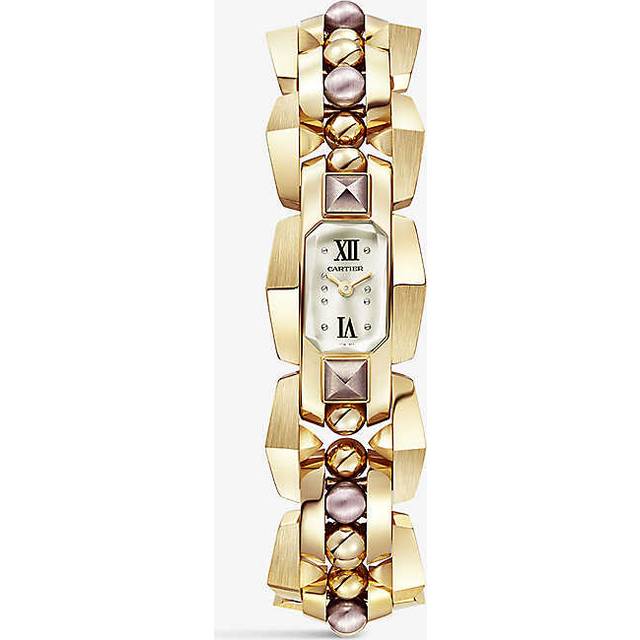 Cartier Womens Yellow Gold Crwgmb0002 Clash [un]limited 18ct Yellow-gold and Violet-gold Quartz Watch - YELLOW GOLD