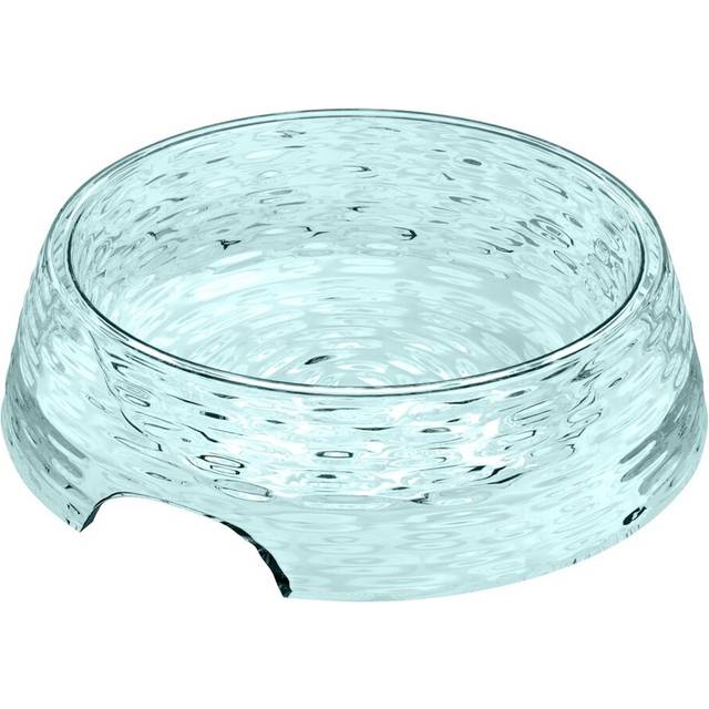 Hany Icicle Pet with Rubber Foot Bowl - Clear (22.4cm H X 22.4cm W X 6cm D)