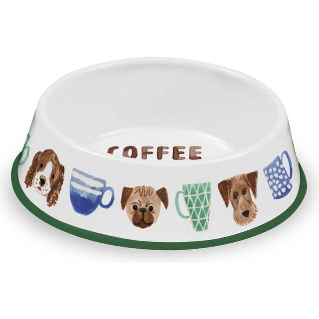 Melba Coffee And Dogs Pet Bowl - Brown (Medium (6cm))