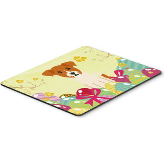 Caroline's Treasures Easter Eggs Jack Russell Terrier Mouse Pad  Hot Pad or Trivet  Multicolor  7.75x9.25   BB6108MP