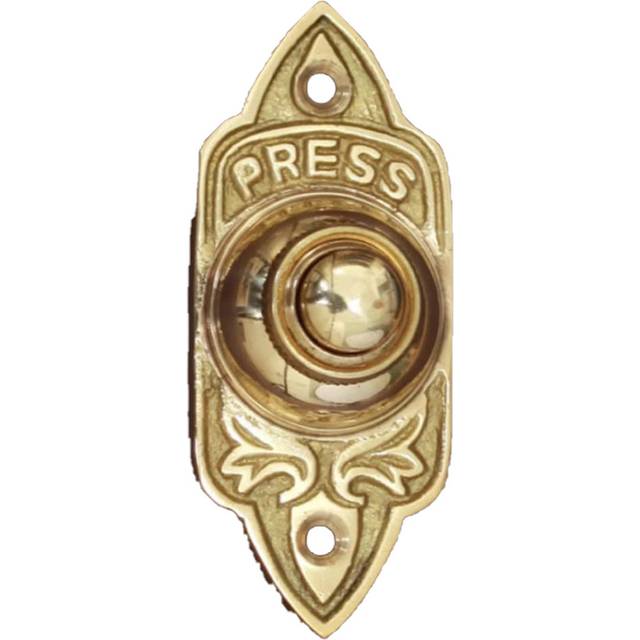 Electric Push Button - Brass (8.5cm H X 7.2cm W X 3.8cm D)