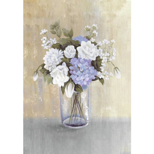 Floral Still Life II - Wrapped Canvas Painting Print (30cm H x 20cm W x 3.8cm D)