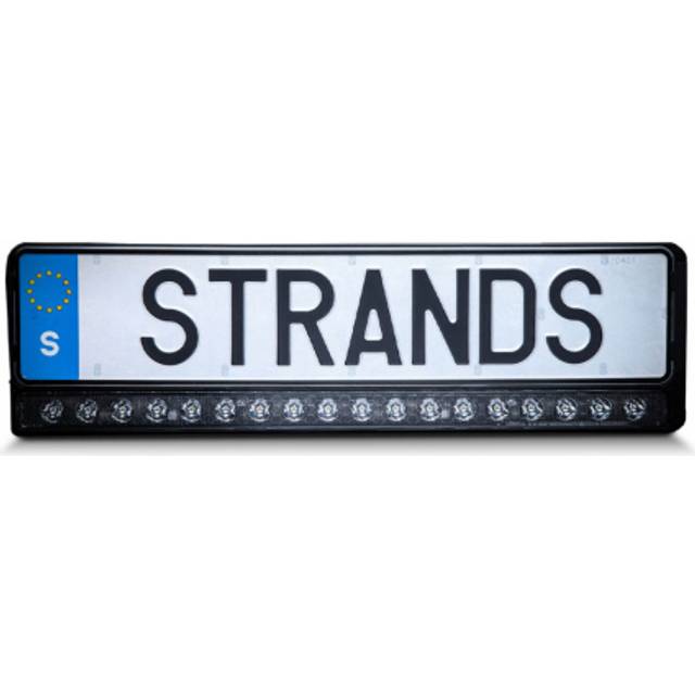 Strands Nuuk E-line, LED-ramp i nummerplåt