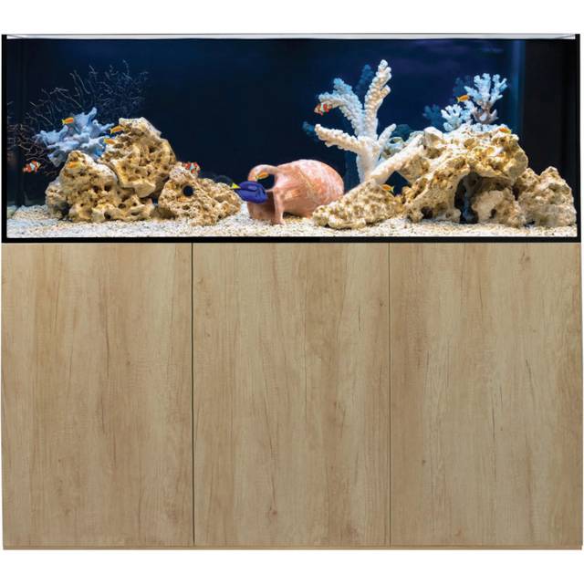 Aqua One Aquarium Fish Tanks Marine ReefSys 150cm 434L 6 Colours - Natural Nebraska Oak