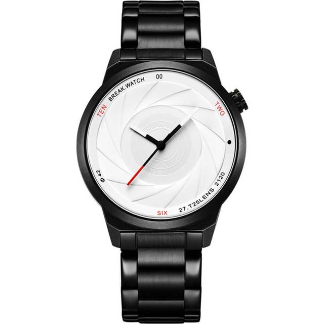 2 Pcs Fashion Men Women Couples Watches Waterproof Steel Strap Casual Quartz Wrist Watch Female Male Lovers Wristwatches - Silver