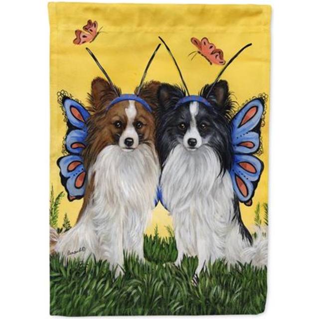 Carolines Treasures PPP3143CHF Papillon Butterflies House Flag Large Porch Sleeve Pole Decorative Outside Yard Banner Artwork W