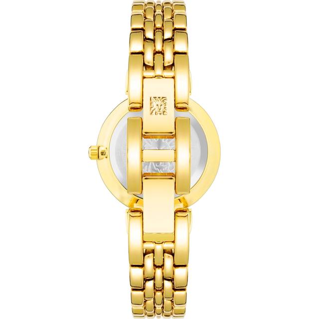 Anne Klein Women's Roman Numeral Dial Watch in Gold-tone/Blush