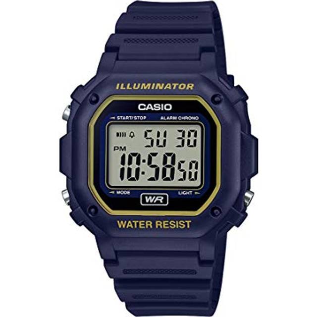 CASIO Waterproof Sports Unisex Mens Blue Digital - BLUE - Free