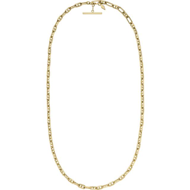 Fossil heritage d-link gold-tone anchor chain necklace