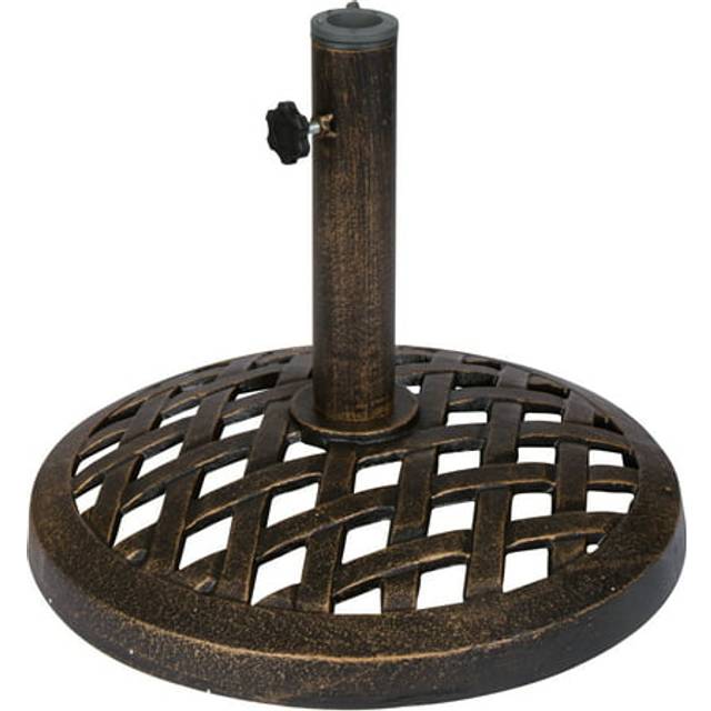 "Trademark Innovations UMBASE-HSHTG-Brnz 17.7"""" Diameter Cast Iron Umbrella Base  Bronze"