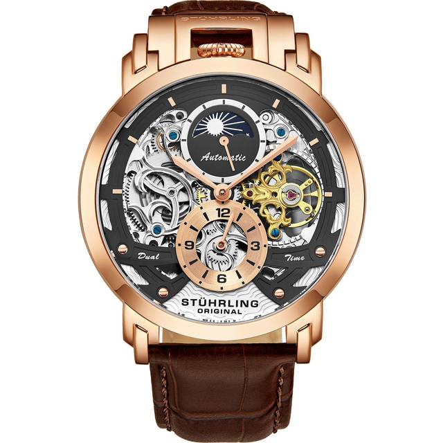 Menai Dual Time Automatic 47mm Skeleton dial - Metallics - One Size