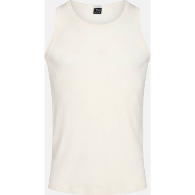 JBS Tank-top 100% merino uld til mænd, hvid
