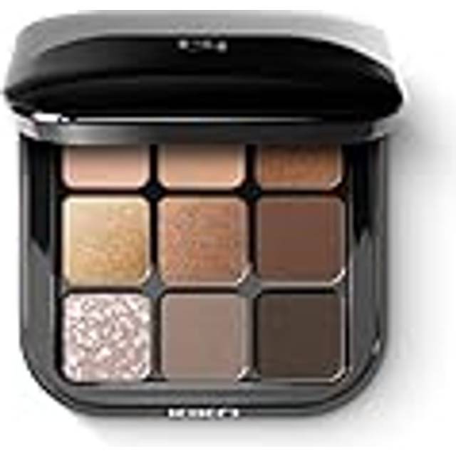 KIKO Milano Glamour Multi Finish Eyeshadow Palette 01 Palette With 9 Eyeshadows In Different Finishes, 01 Earth Tones