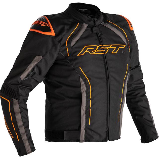 RST S-1 MC-Jacka Svart-Grå-Orange XL