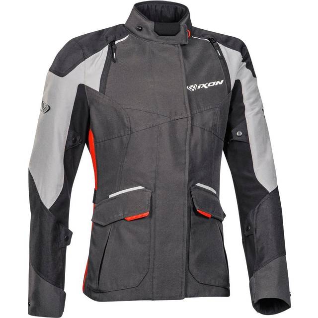 Ixon Balder Women's Motorcycle Jacket Black/Grey/Bright YellowXS (XS)