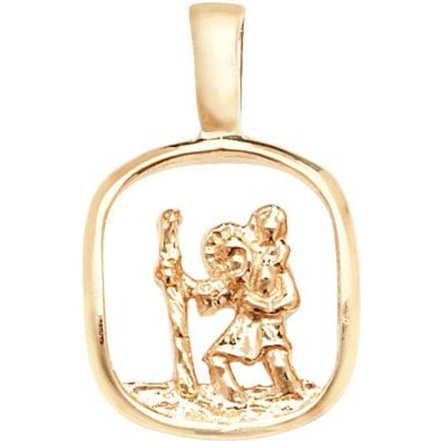 9ct Yellow Gold St Christopher Pendant PN1051
