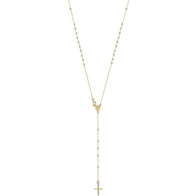 9ct Yellow Gold Ladies Gold Rosary Necklet NK407