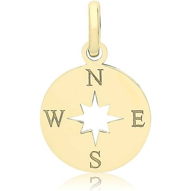 9ct Yellow Gold Compass Pendant PN1334