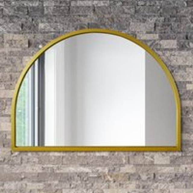 The arcus extra large gold framed arched mirror - 49" x 35" 125 x 90cm