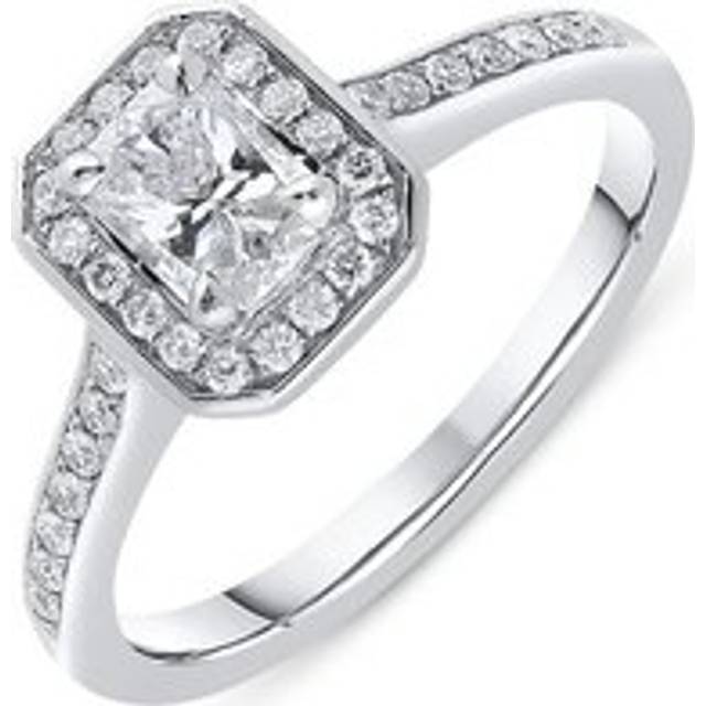 Phoenix Cut Platinum 0.76ct Diamond Cluster Ring D