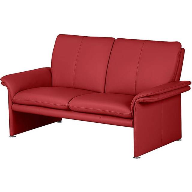 Abby-Gayle Genuine Leather 2 Seater Loveseat - Red (90cm H X 164cm W X 88cm D)