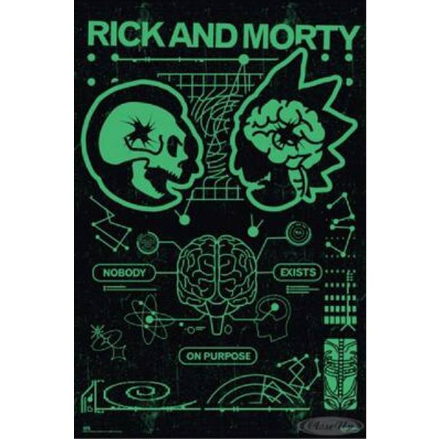 Rick and Morty Poster Nobody Exists On Purpose