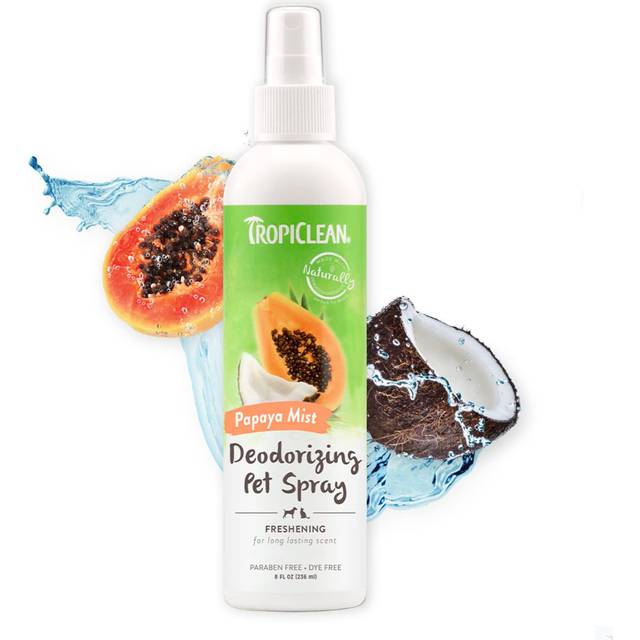 TropiClean Dog Perfume Spray Grooming Supplies - Dog Deodorant Spray for Smelly Dogs - Dog Cologne Breaks Down Odours and Deodorises Dogs and Cats -
