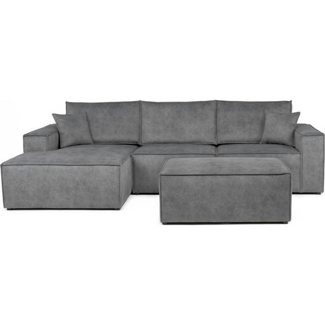 Alexendra Modular Corner Sofa - Dark Grey (85cm H X 364cm W X 168cm D)