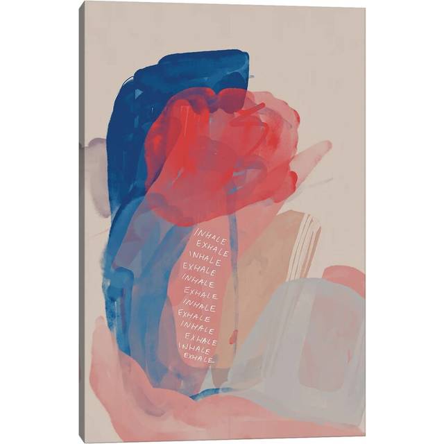 Inhale Exhale Abstract by Morgan Harper Nichols - Wrapped Canvas Painting (30.48cm H x 20.32cm W x 1.91cm D)