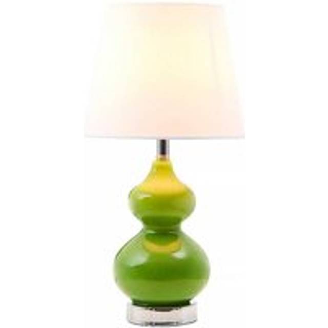 Heidy Light Green Glass Table Lamp with Chrome Base. - One Size