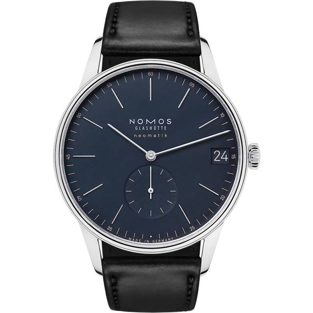 Nomos Glashutte Watch Orion Neomatik 41 Date Midnight Blue Sapphire Crystal Pre-Owned - Blue