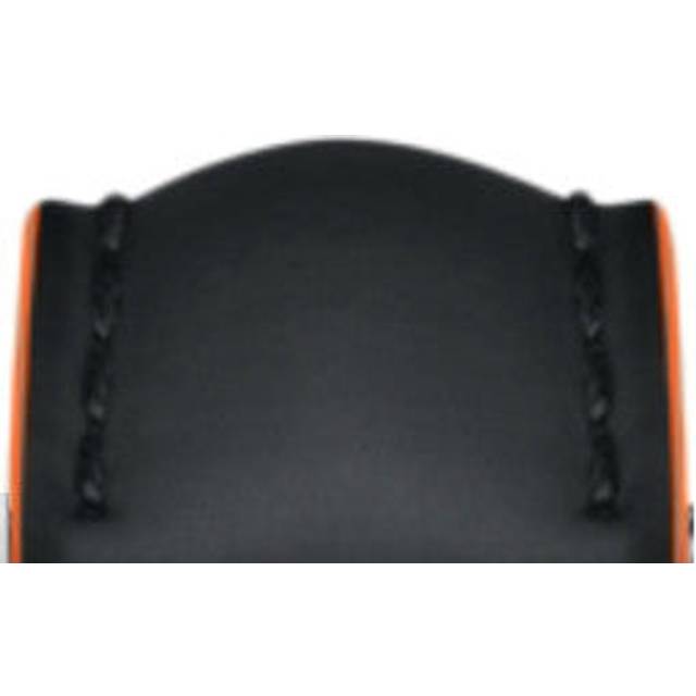 Breitling Strap Leather 20mm Black/Orange 244X - Black