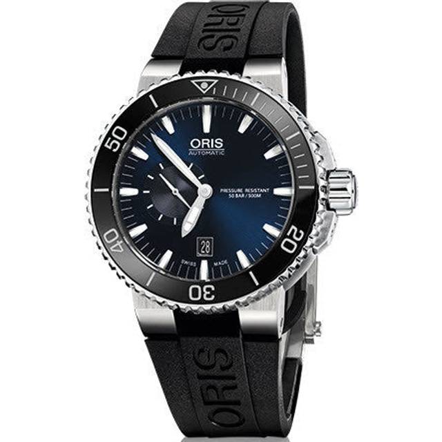 Oris Watch Aquis Date Small Second Rubber - Blue