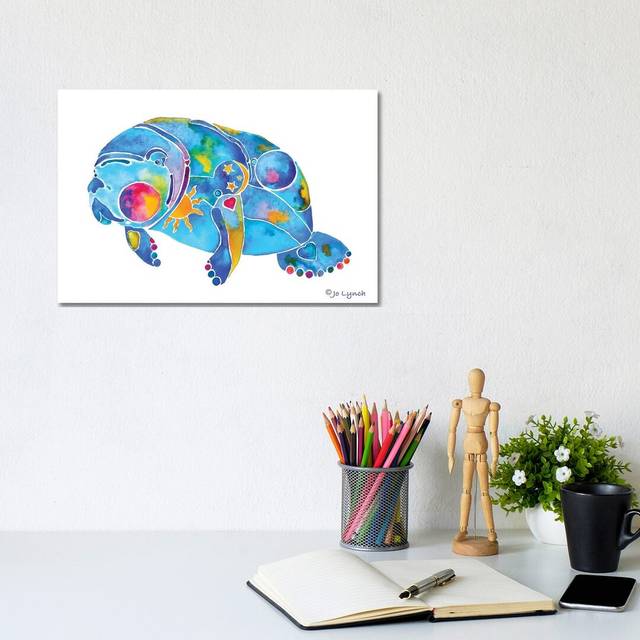 Manatee Sunny Wht Back (20.32cm H x 30.48cm W)