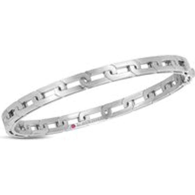 Roberto Coin Navarra 18ct White Gold Bangle - Gold
