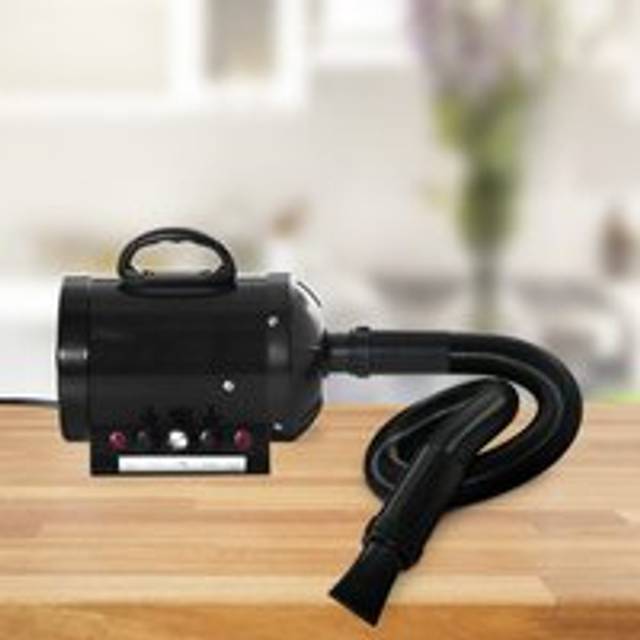 PawHut Dog Pet Grooming Hairdryer Heater - Black