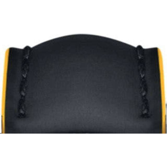 Breitling Strap Leather 20mm Black/Yellow 225X - Black