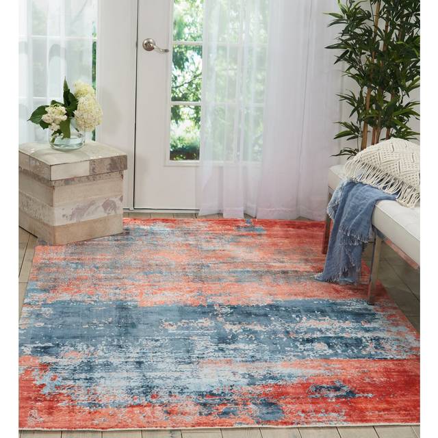 Safari Dreams Red/Blue Rug (Rectangle 244 x 335cm)