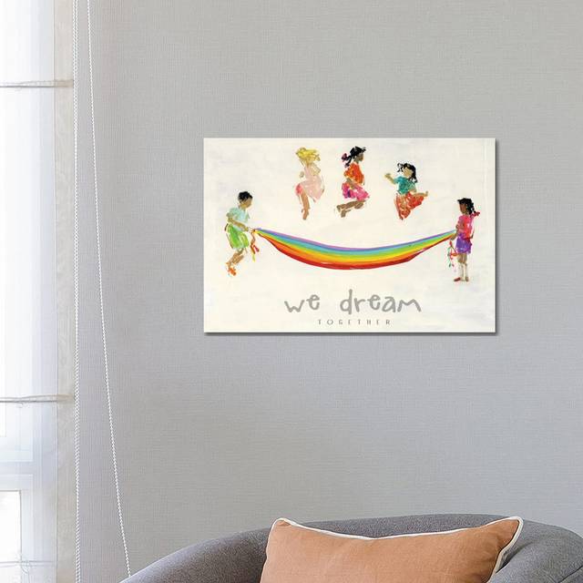 Rainbow Kids We Dream by Sally Swatland - Wrapped Canvas Gallery-Wrapped Canvas Giclée (66.04 cm H x 45.72 cm W x 1.91 cm D)